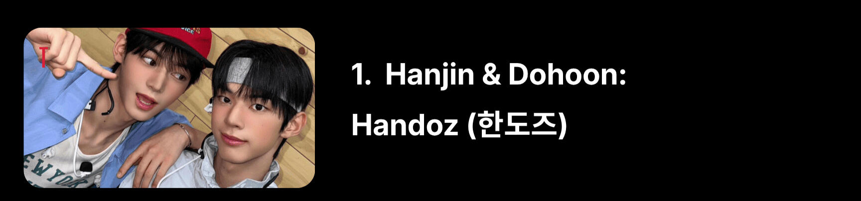 “Han” from Hanjin, “Do” from Dohoon.